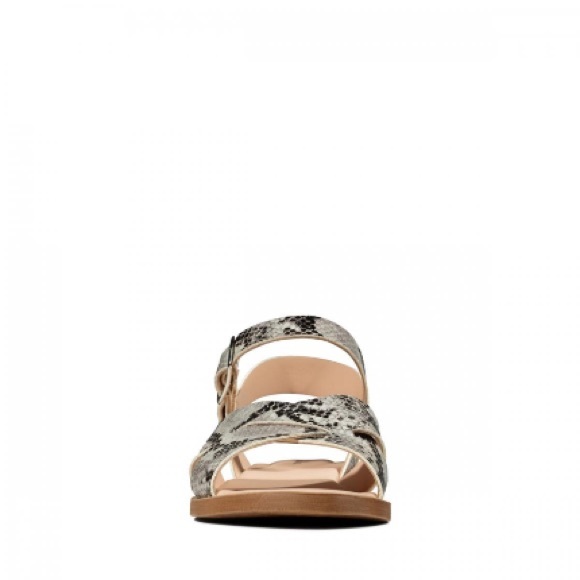 CLARKS Grey Snake skin Willow Gild Sandal NEW No BOX! Size 8 ✨ FAST SHIPPING 🚀 - Picture 6 of 8